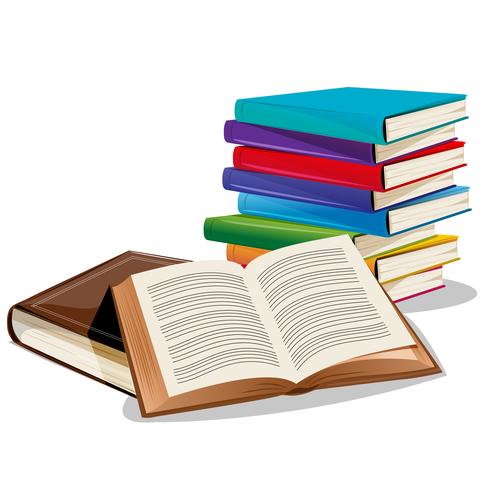 pile of books vector